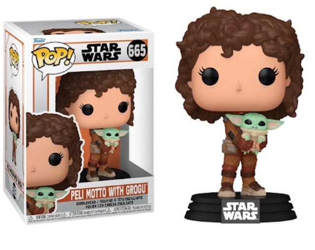 Star Wars The Mandalorian: Peli Motto w/ Grogu Funko POP! Vinyl