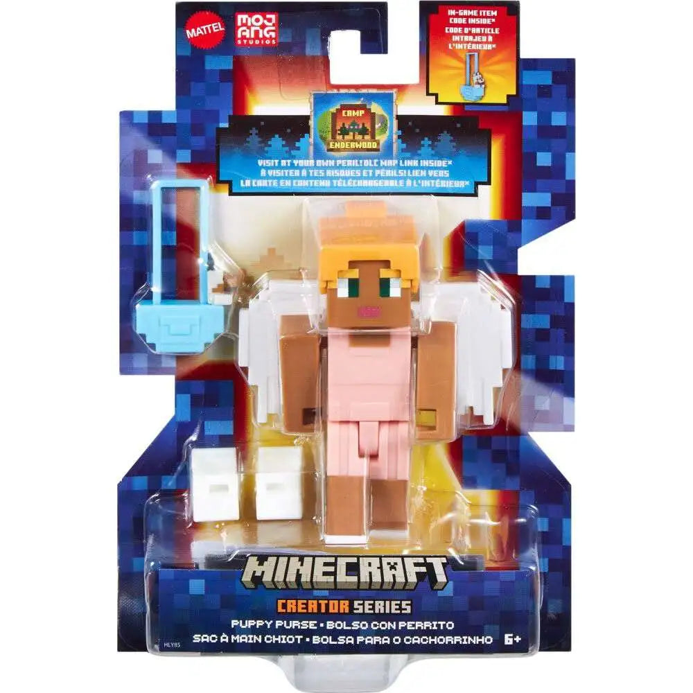Minecraft Camp Enderwood Creator Series 3.25" Figure: Puppy Purse