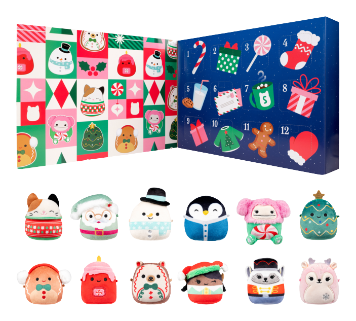 Micromallows by Squishmallows 12 Day Holiday Advent Calendar