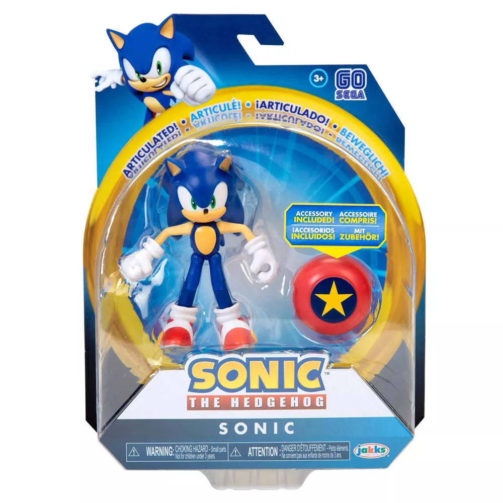 Sonic the Hedgehog 4" Figure: Sonic w/ Star Spring