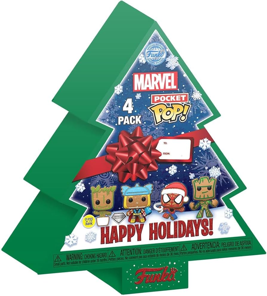Marvel: Christmas Tree Holiday Box Funko Pocket POP! 4-Pack