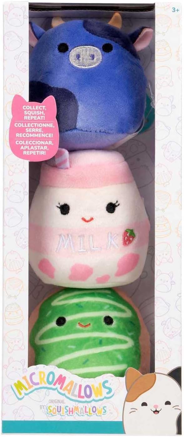 Squishmallows Micromallows 3 Pack (Ingred, Amelie, Daisuke)