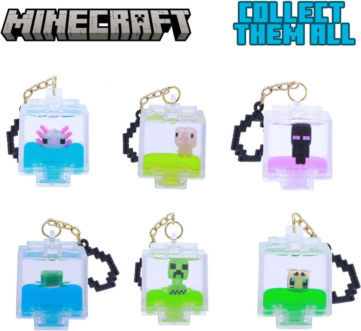 Minecraft Series 2 Glow-in-the-Dark Water Charm Blind (1 Random Figure Supplied)