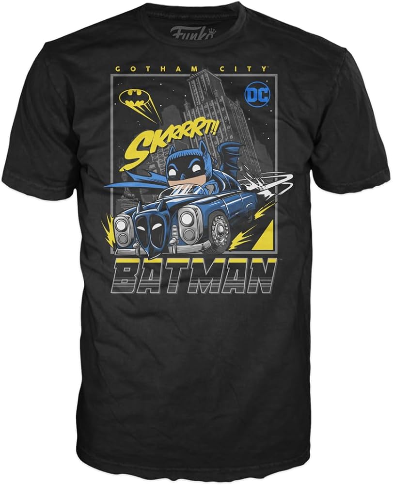 Batman: Drives Gotham Funko T-Shirt - Small - Black
