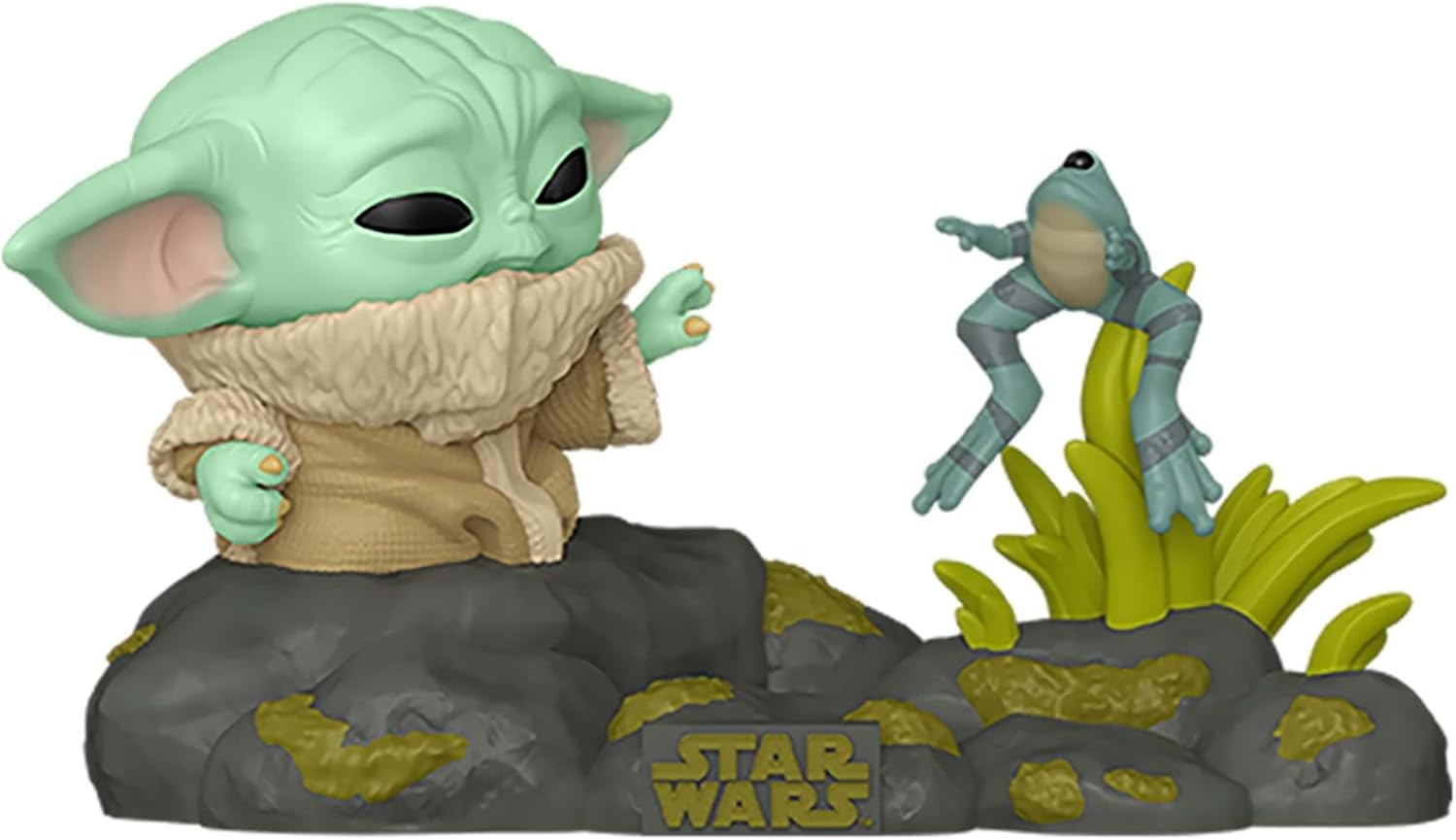 Star Wars The Mandalorian: Grogu w/ Frog Funko Pop! Deluxe