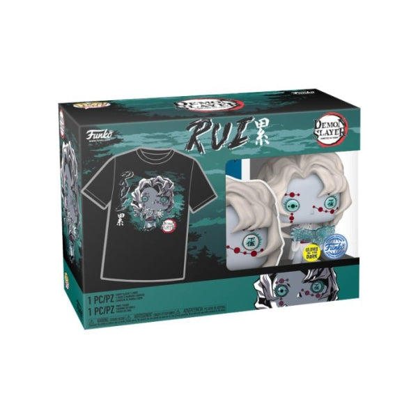 Demon Slayer: Rui (Glow in the Dark) Funko Pop! & Tee
