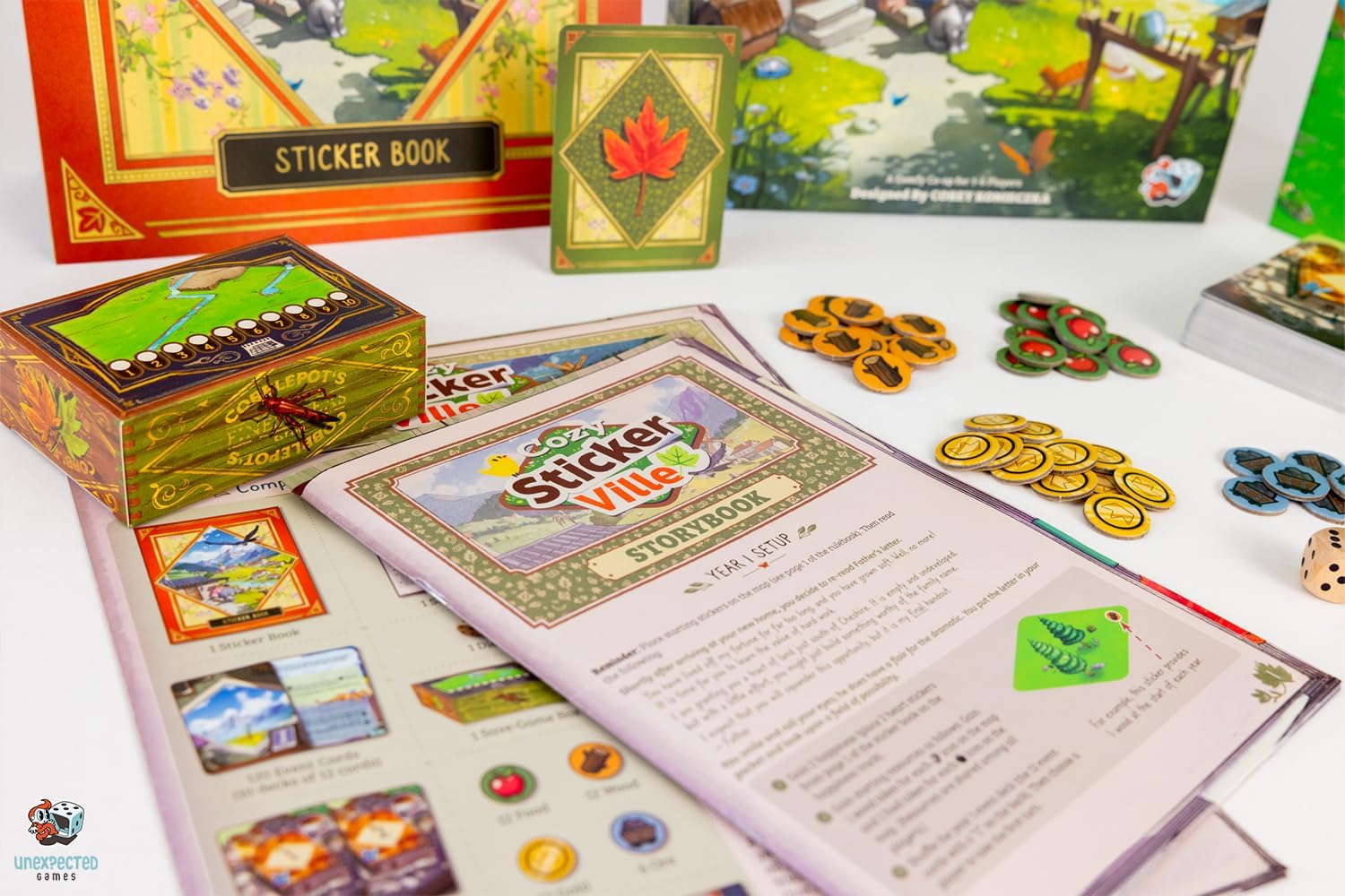 Cozy Stickerville Board Game