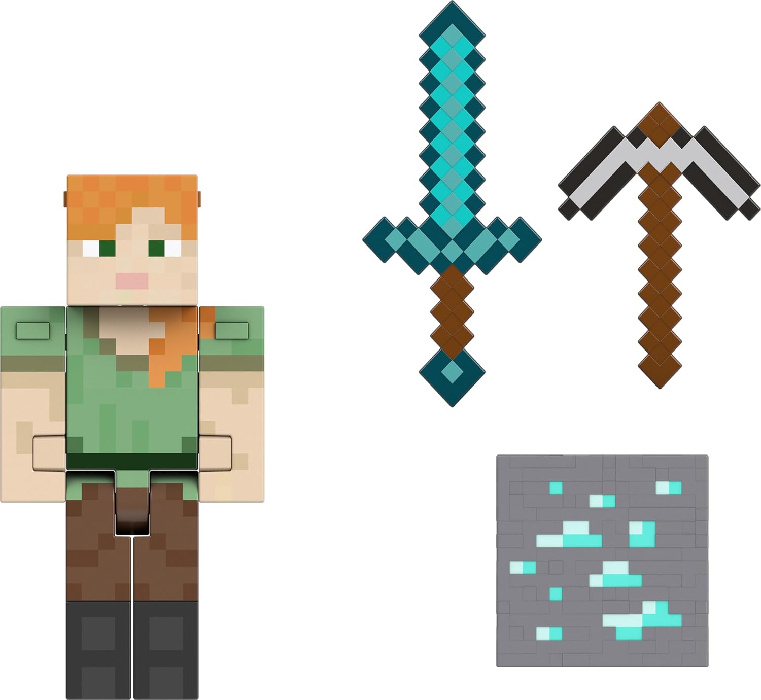 Minecraft Diamond Level Alex Action Figure