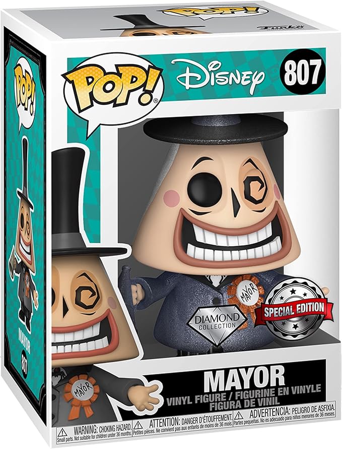 Nightmare Before Christmas: Mayor w/ Megaphone (DGLT) Funko POP! Vinyl