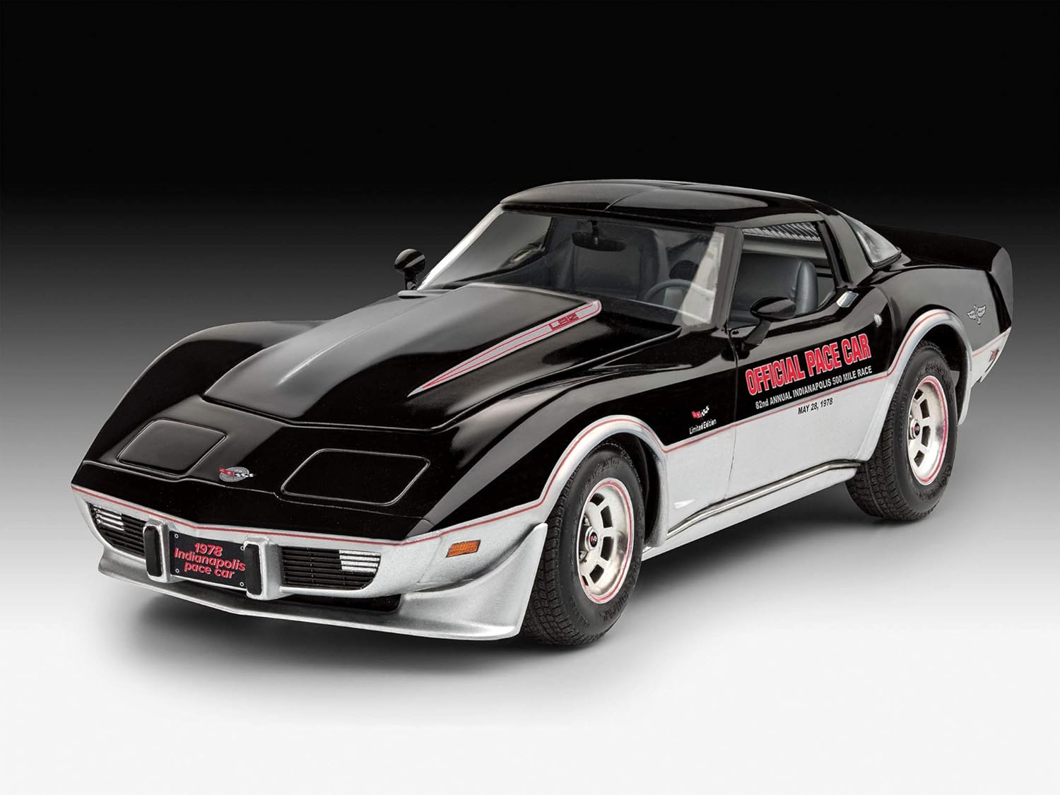 Revell '78 Corvette Indy Pace Car Plastic Model kit 1:24 Scale, Unpainted