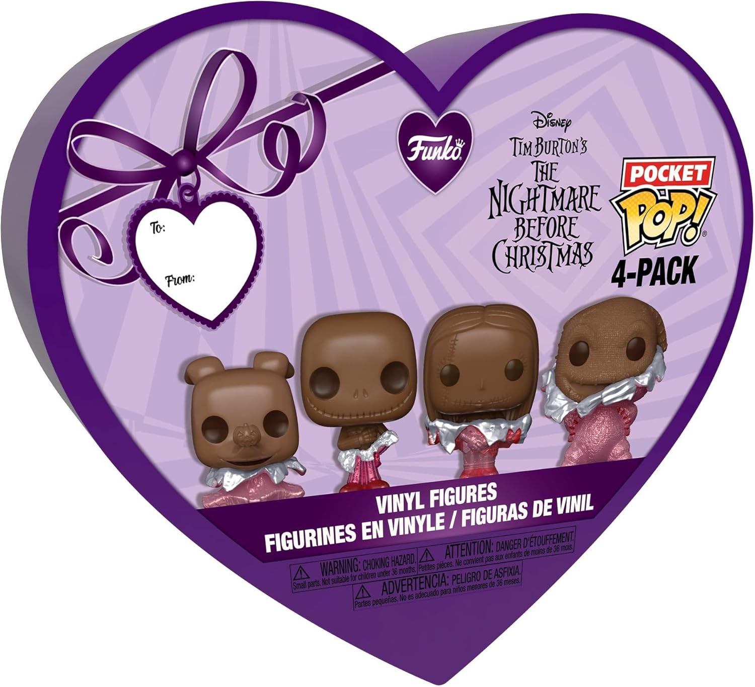 The Nightmare Before Christmas: Valentines Chocolate Box Funko Pocket POP! 4-Pack