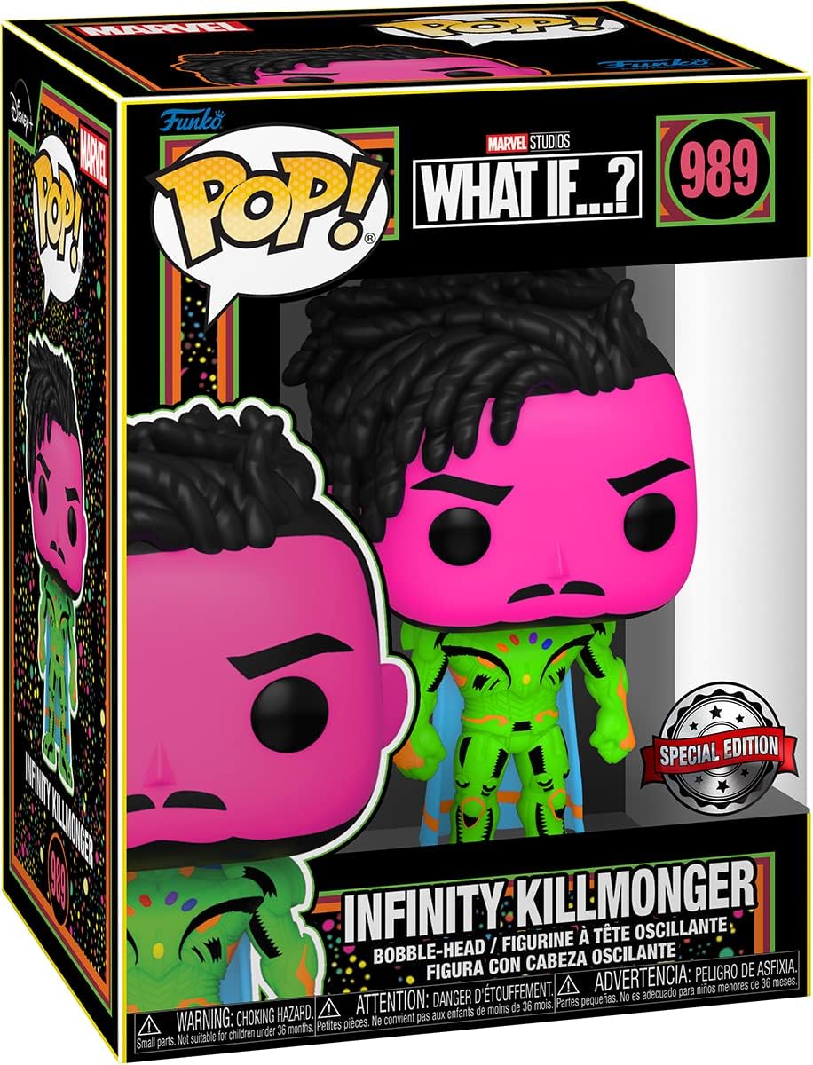 Marvel What if? - Infinity Killmonger (Black Light) Funko POP! Vinyl