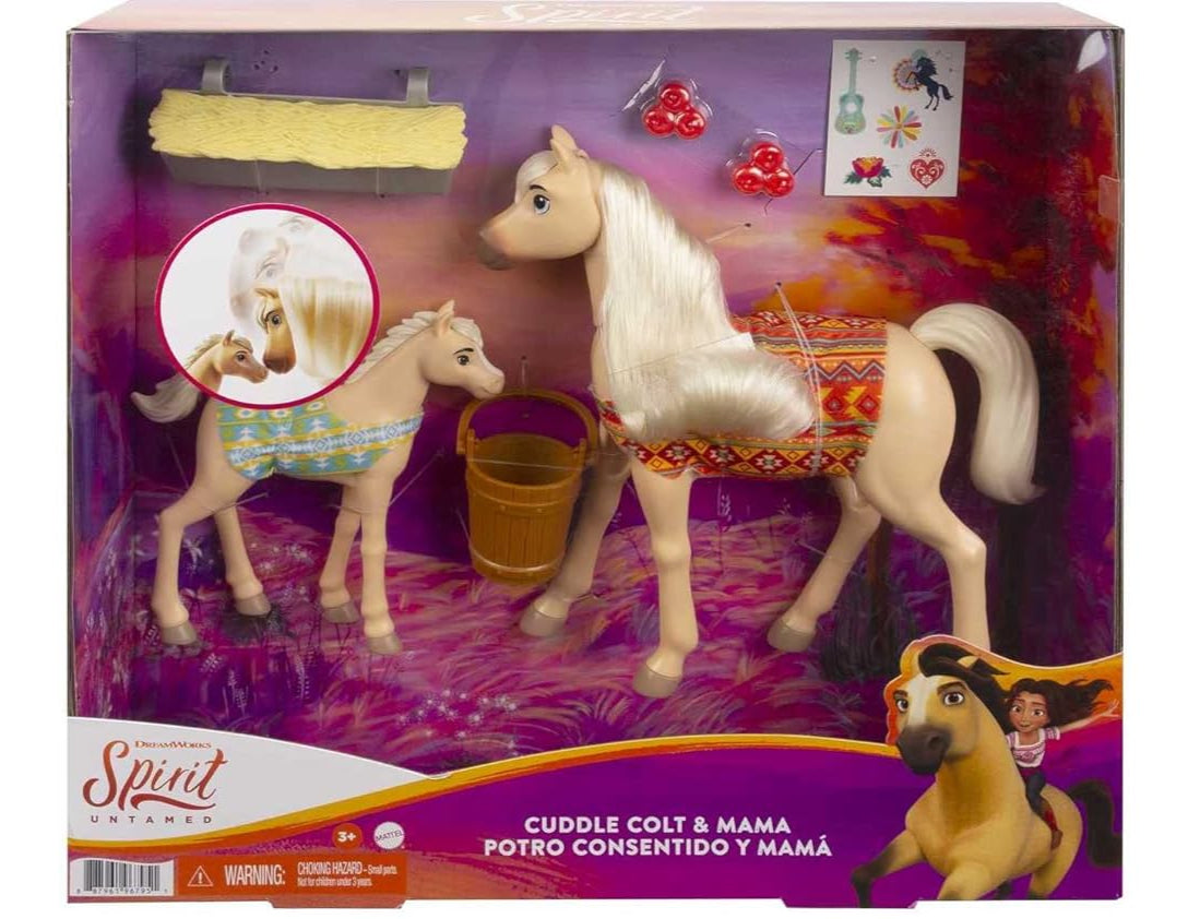Spirit Untamed Cuddle Colt & Mama Doll Playset