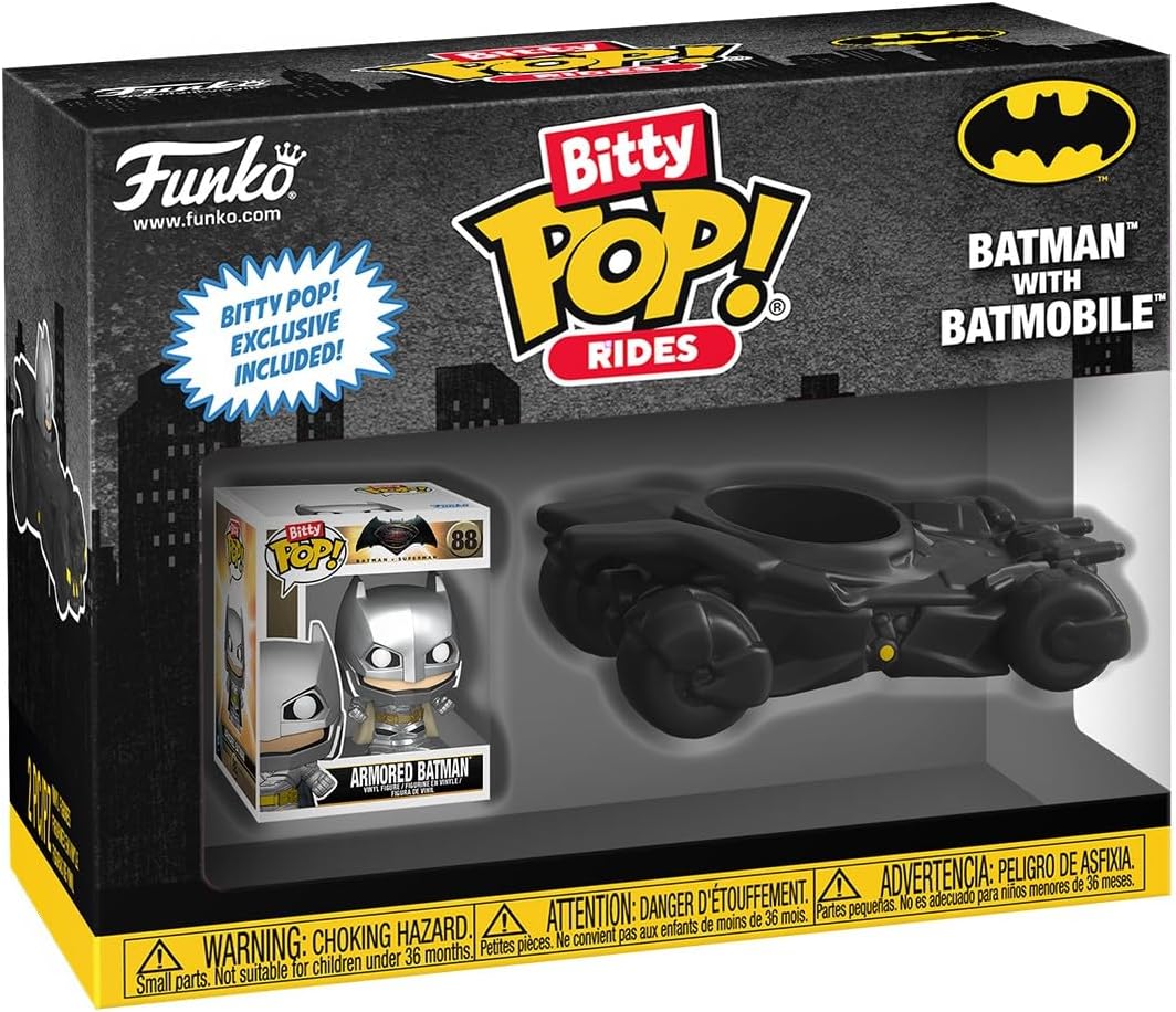 Batman and Batmobile Funko Bitty POP! Rides