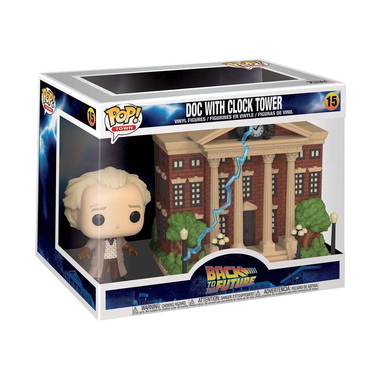 Back to the Future: Doc with Clock Tower Funko POP! Town