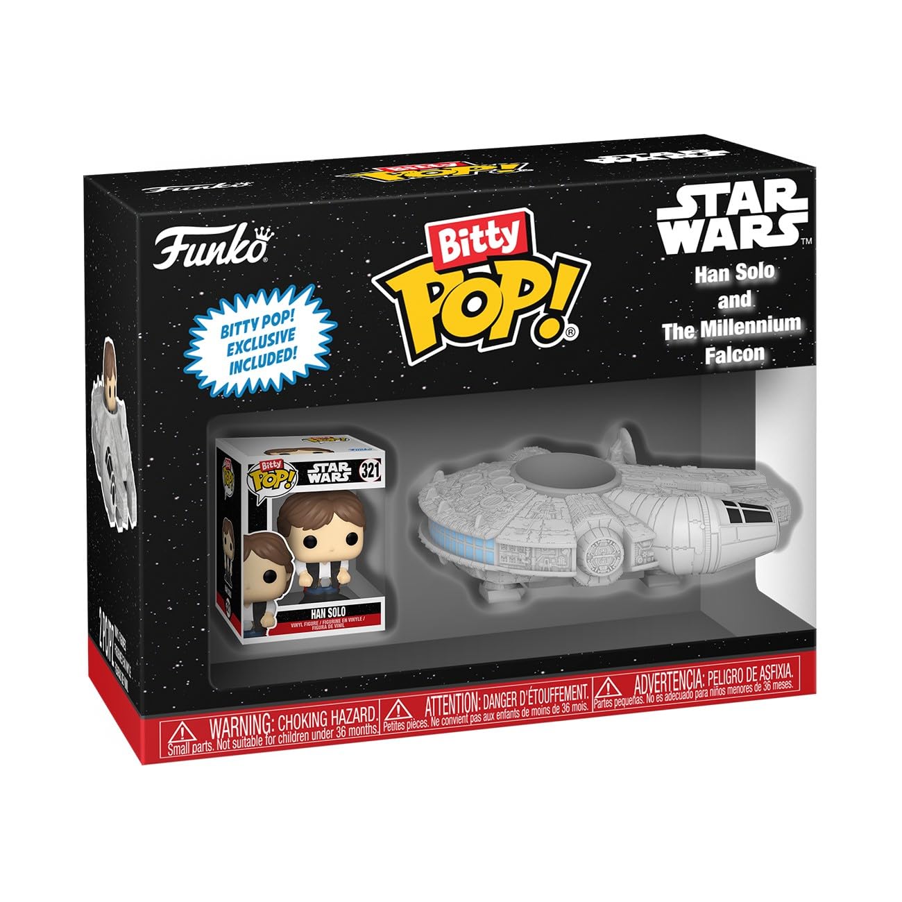 Star Wars: Han Solo and the Millenium Falcon Funko Bitty POP! Rides