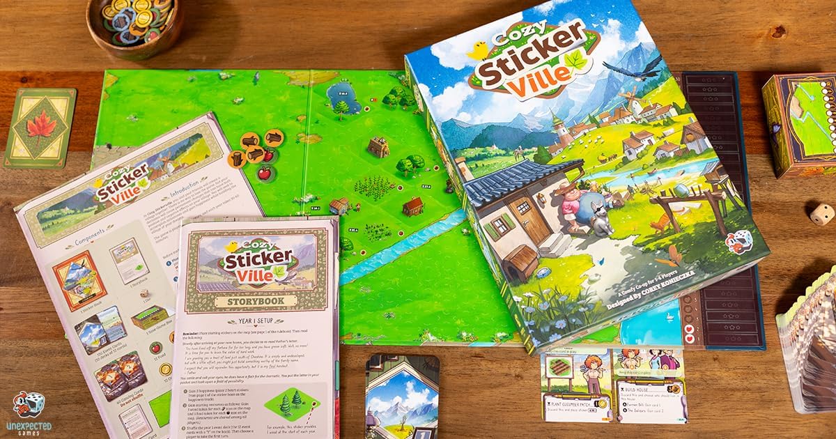 Cozy Stickerville Board Game