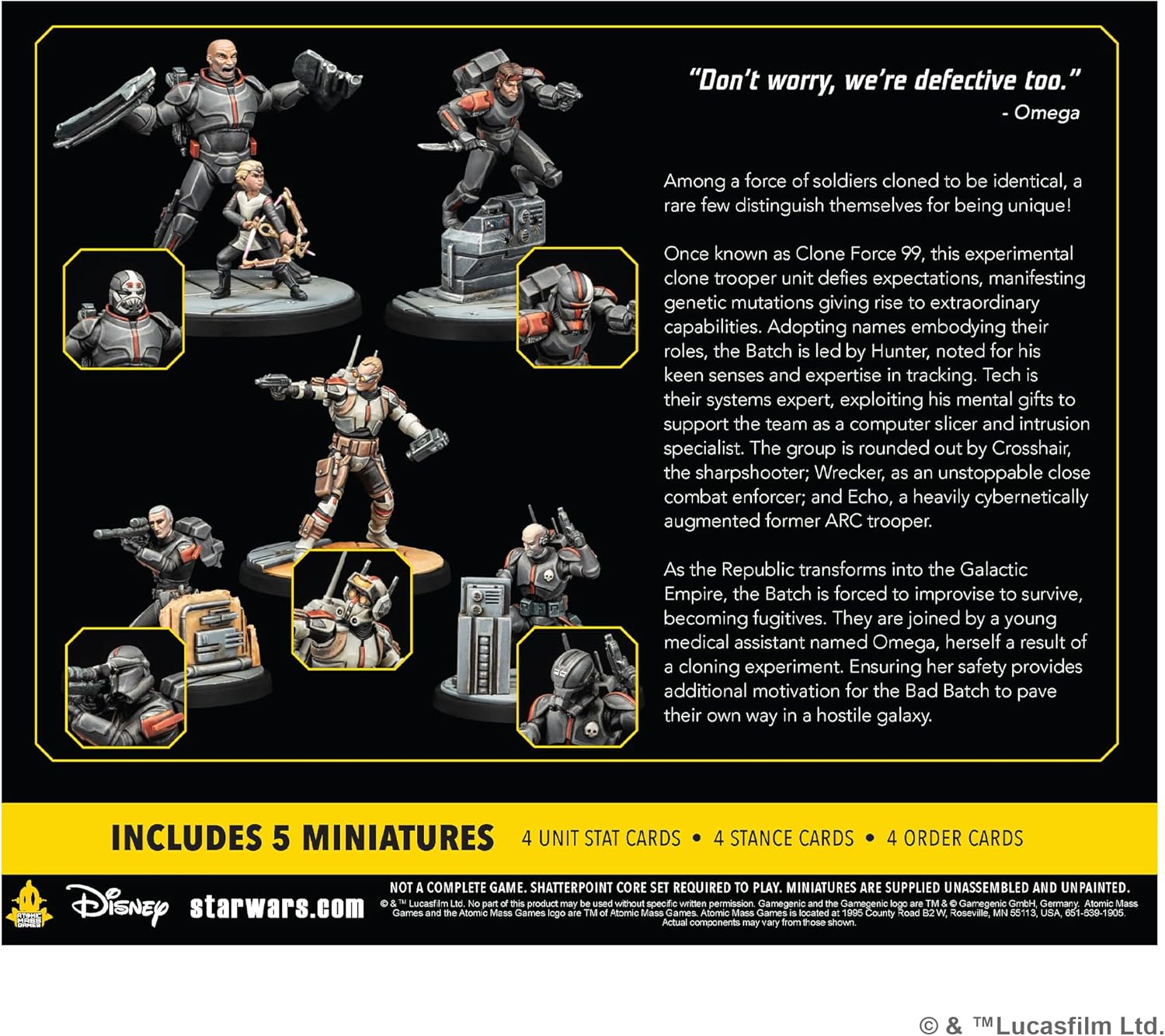 Star Wars Shatterpoint - Bad Batch Squad Pack