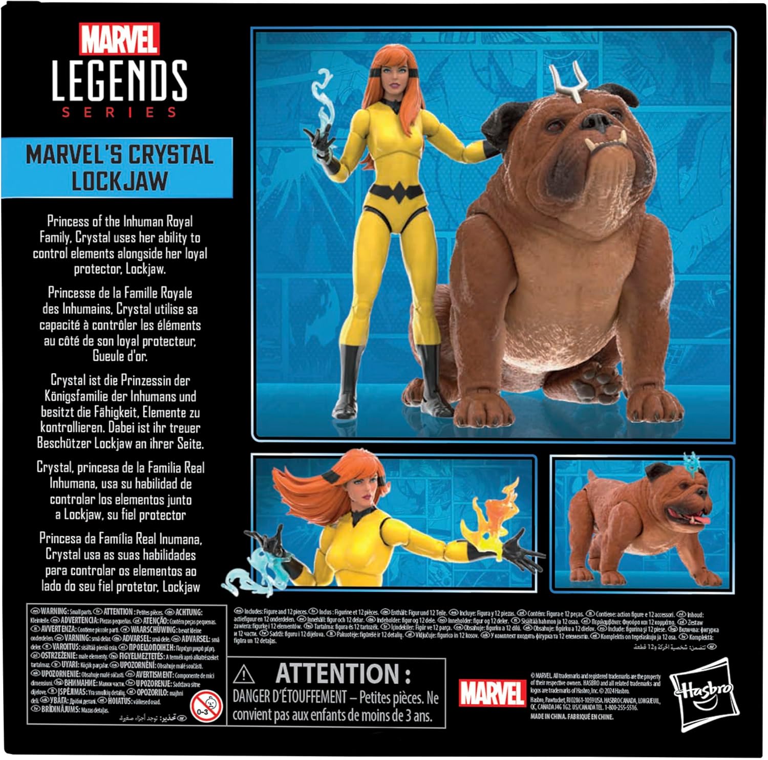 Marvel Legends Series: Inhumans - Crystal + Lockjaw
