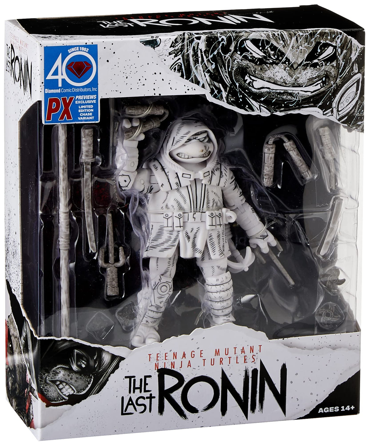 Teenage Mutant Ninja Turtles The Last Ronin – Michelangelo Black & White Chase Action Figure