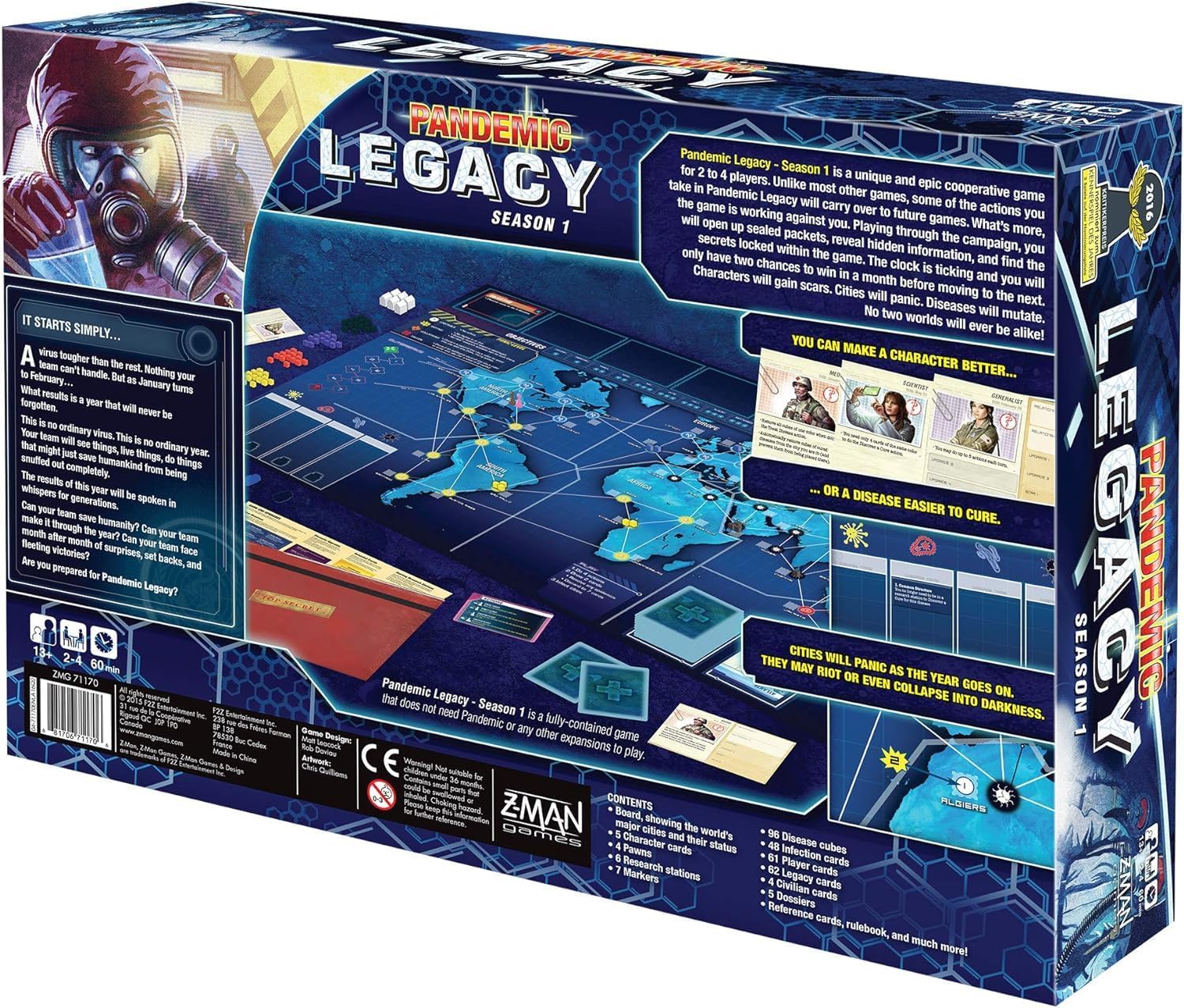 Pandemic Legacy: Season 1 (Blue) Board Game