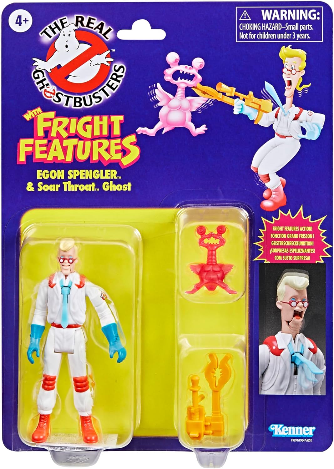The Real Ghostbusters Fright Features: Egon Spengler & Soar Throat Ghost 5" Figure