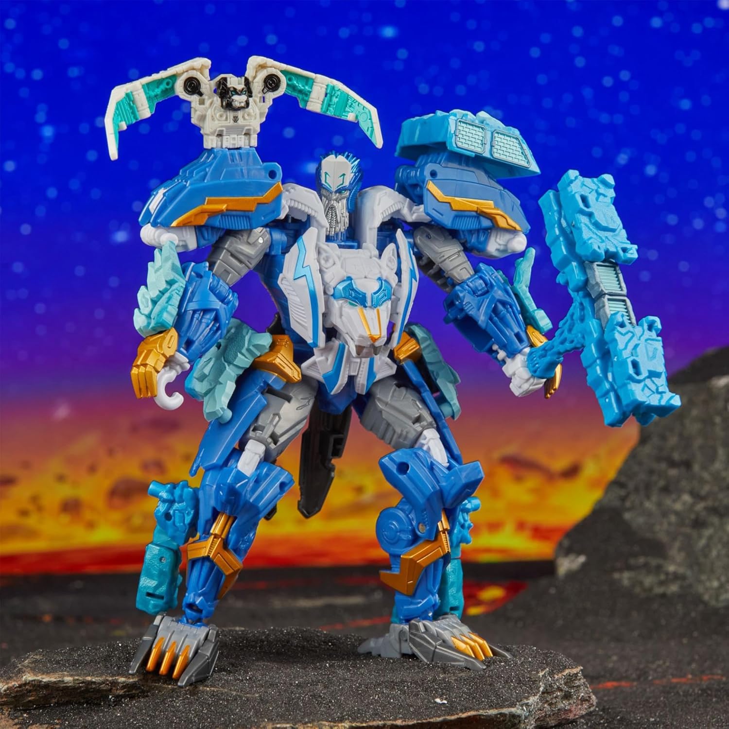 Transformers Legacy United Leader Class: Star Raider Thunderstron, Nightstrike & Calcitron