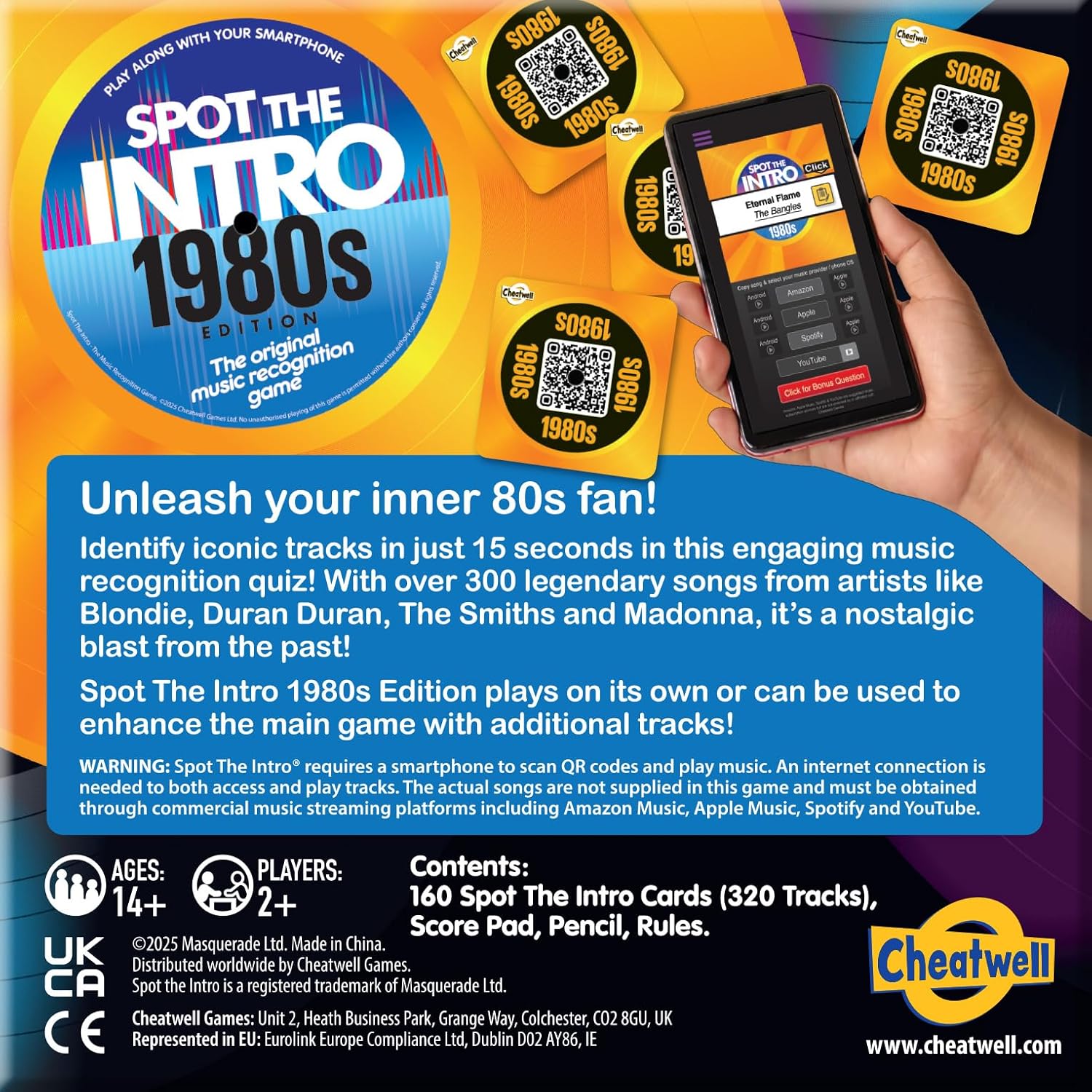 Spot the Intro 1980s Edition Party Game