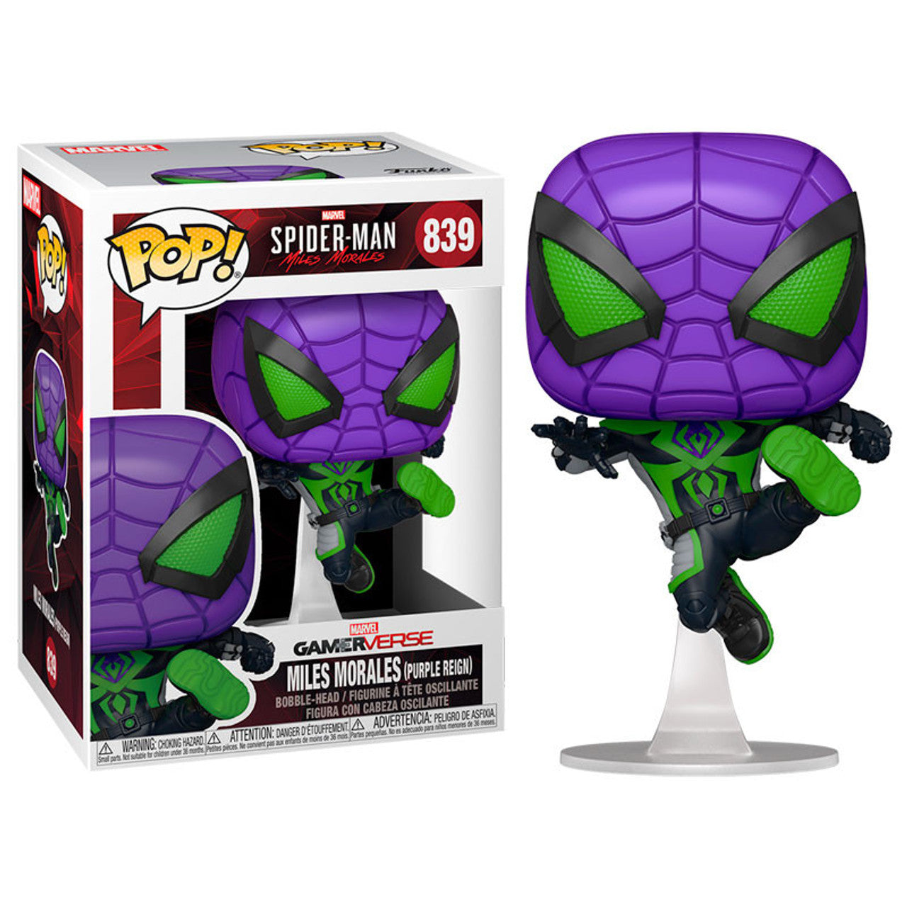 Spider-Man: Miles Morales (Purple Reign) Funko Pop! Vinyl