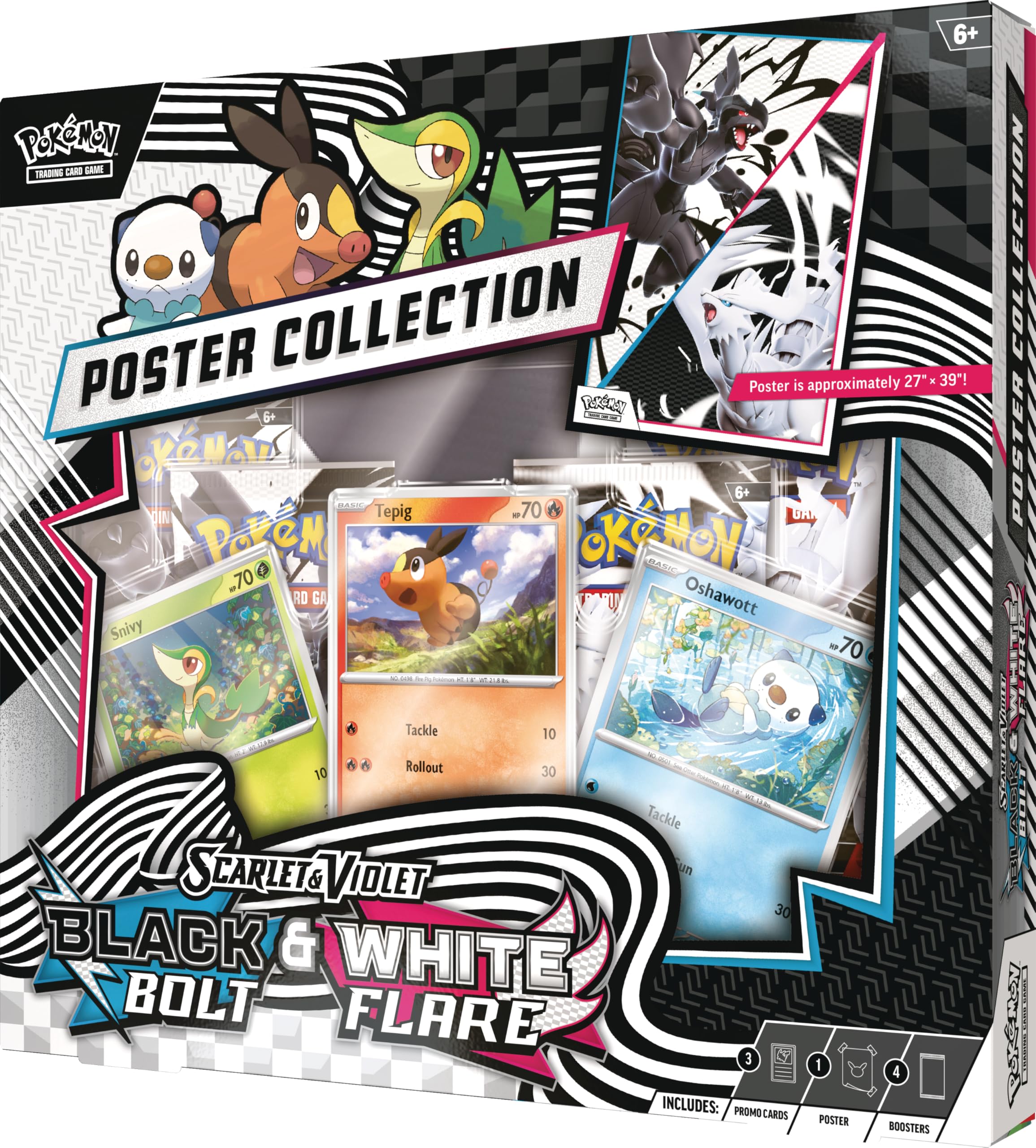 Pokemon TCG: Scarlet & Violet Black Bolt & White Flare Poster Collection