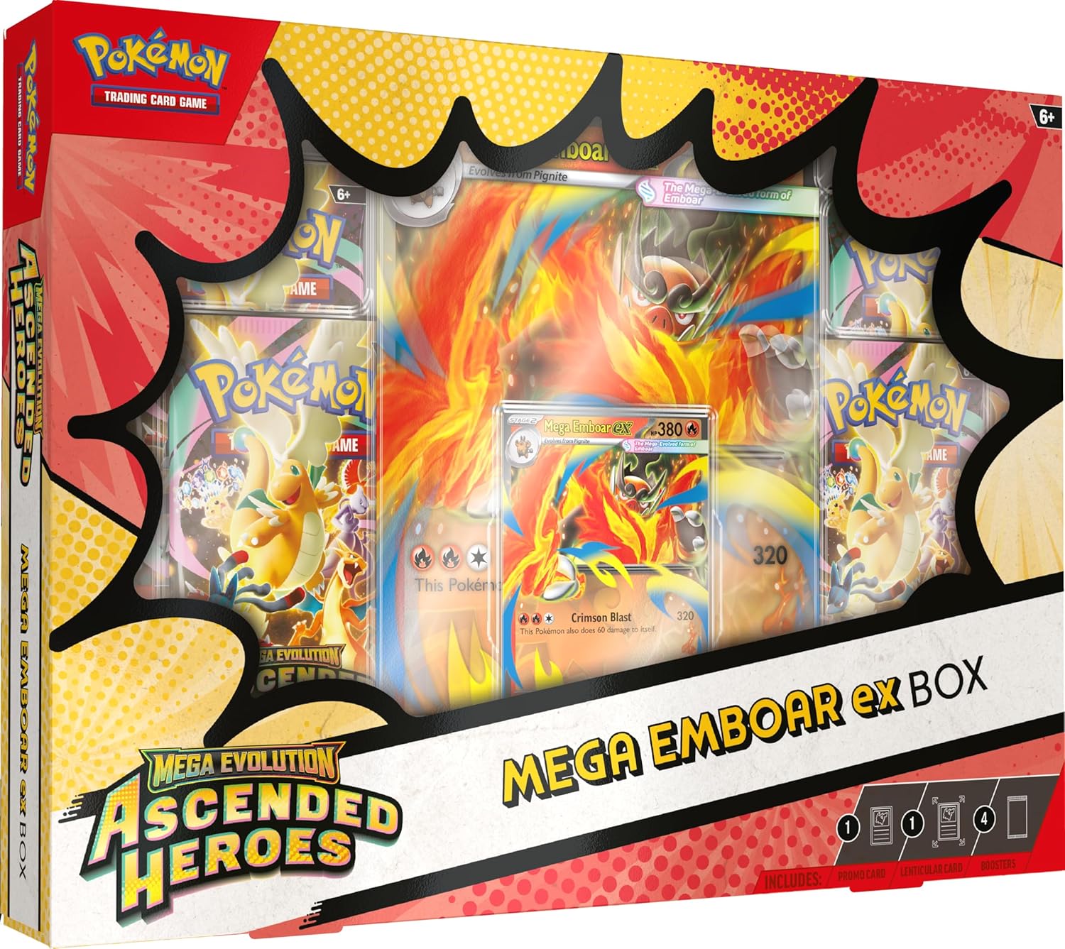 Pokemon TCG: Mega Evolution Ascended Heroes Mega Emboar EX Bo