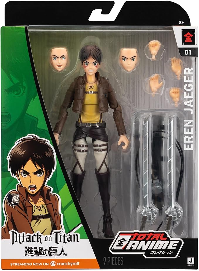 Total Anime Attack on Titan: Eren Jaeger 6.5" Articulated Figure