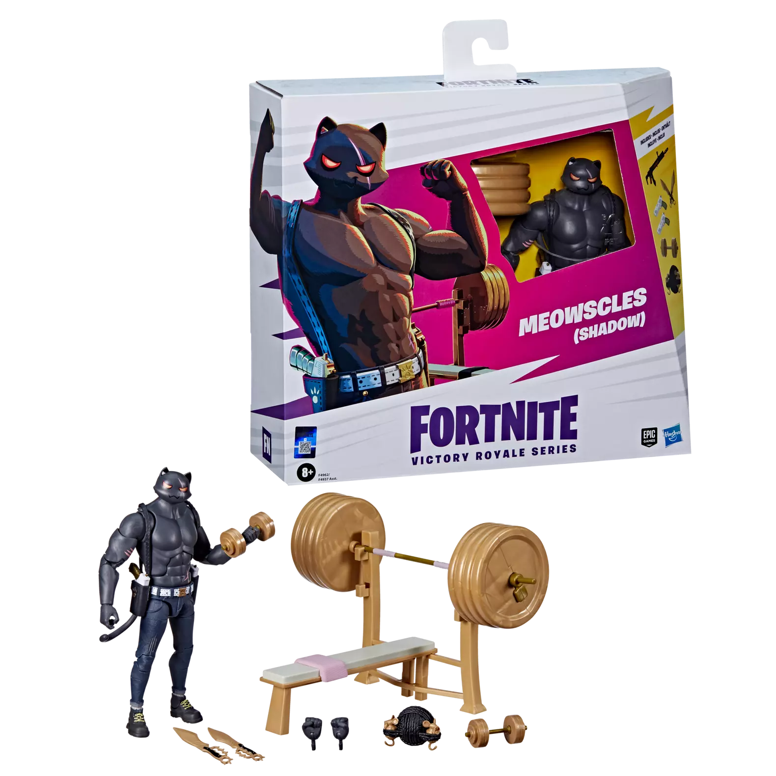 Fortnite Victory Royale Series: Meowscles (Shadow) Deluxe 15cm Figure