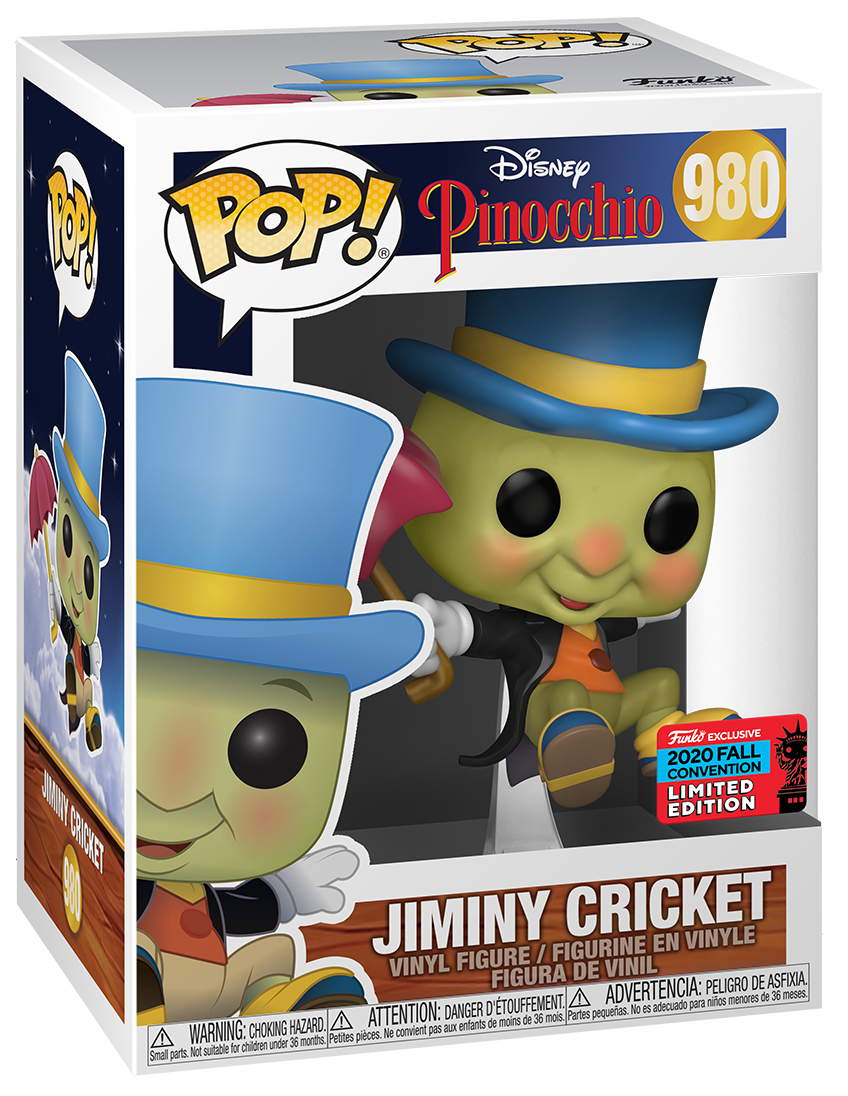 Pinocchio: Jiminy Cricket with Umbrella Funko POP! Vinyl