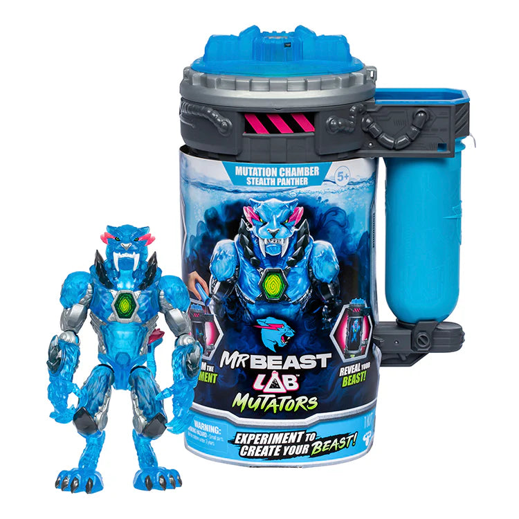 Mr Beast Lab Mutators: Stealth Panther 5.5" Action Figure