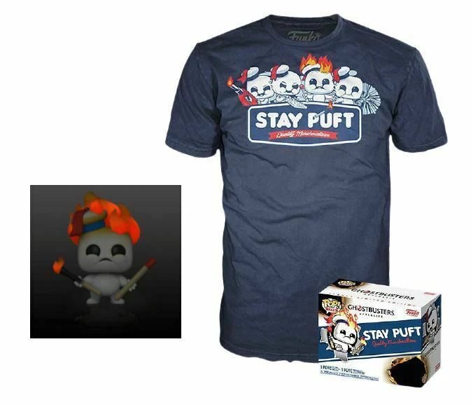 Ghostbusters Afterlife: Minipuft w/ Matches (Glow in the Dark) Funko Pop! & Tee