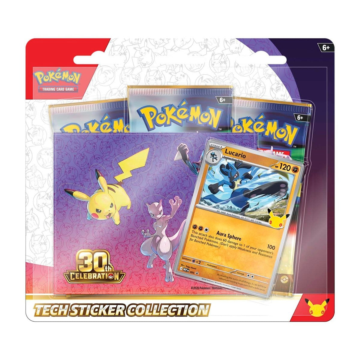 Pokémon TCG: 30th Celebration Tech Sticker Collection (1 assorted)