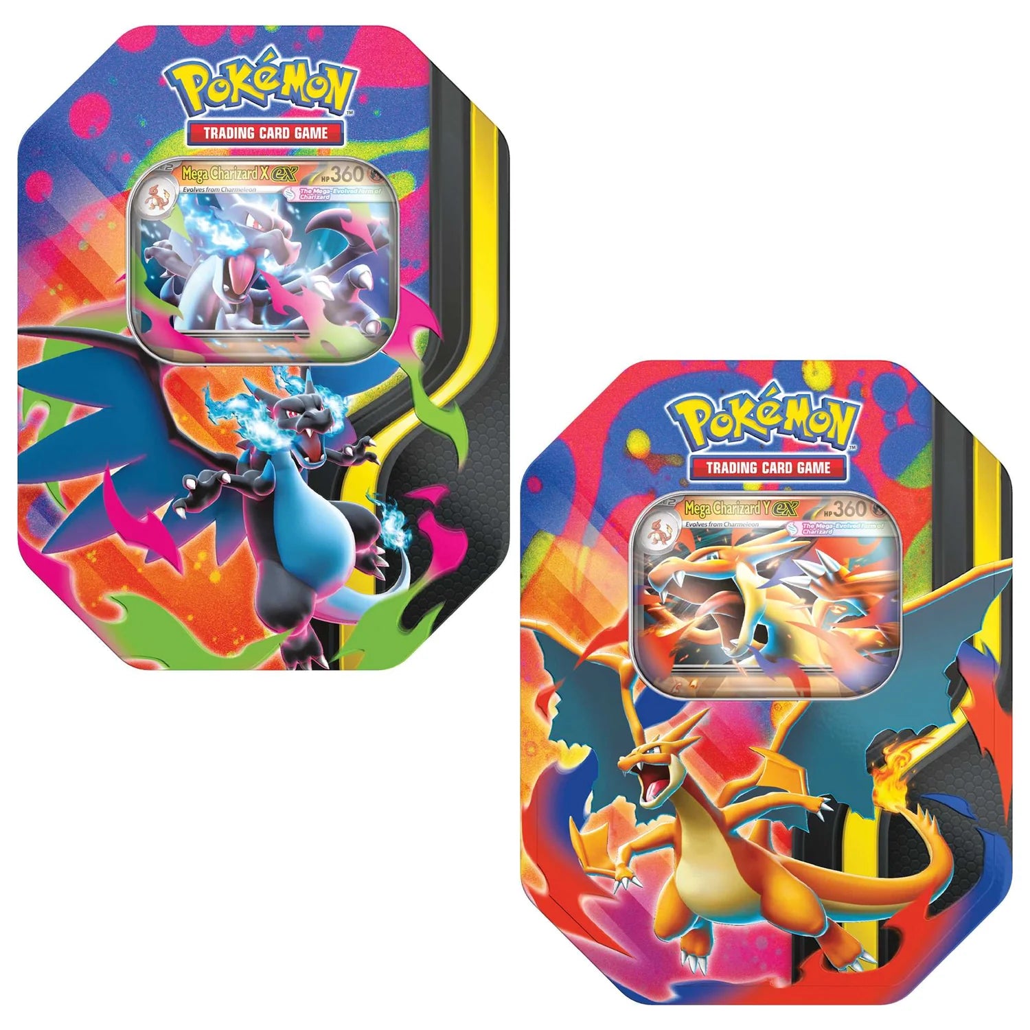 Pokemon Mega Charizard EX Tin (Set of Two)