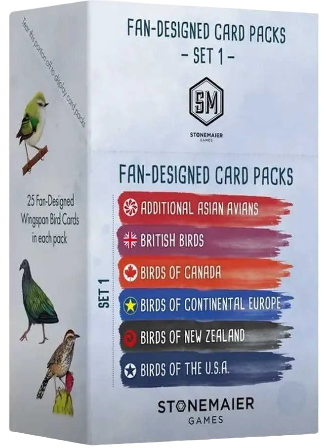 Wingspan Fan-Designed Bird Card Packs - Set 1