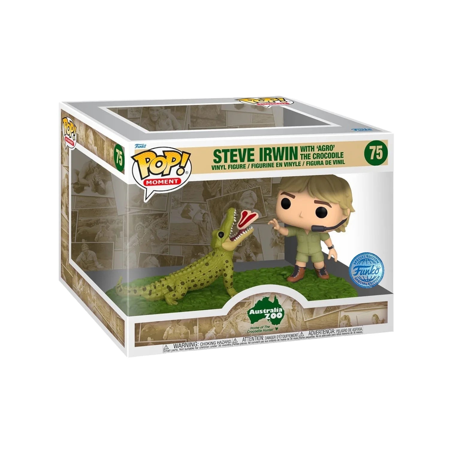 Steve Irwin with Agro The Crocodile Funko POP! Moment