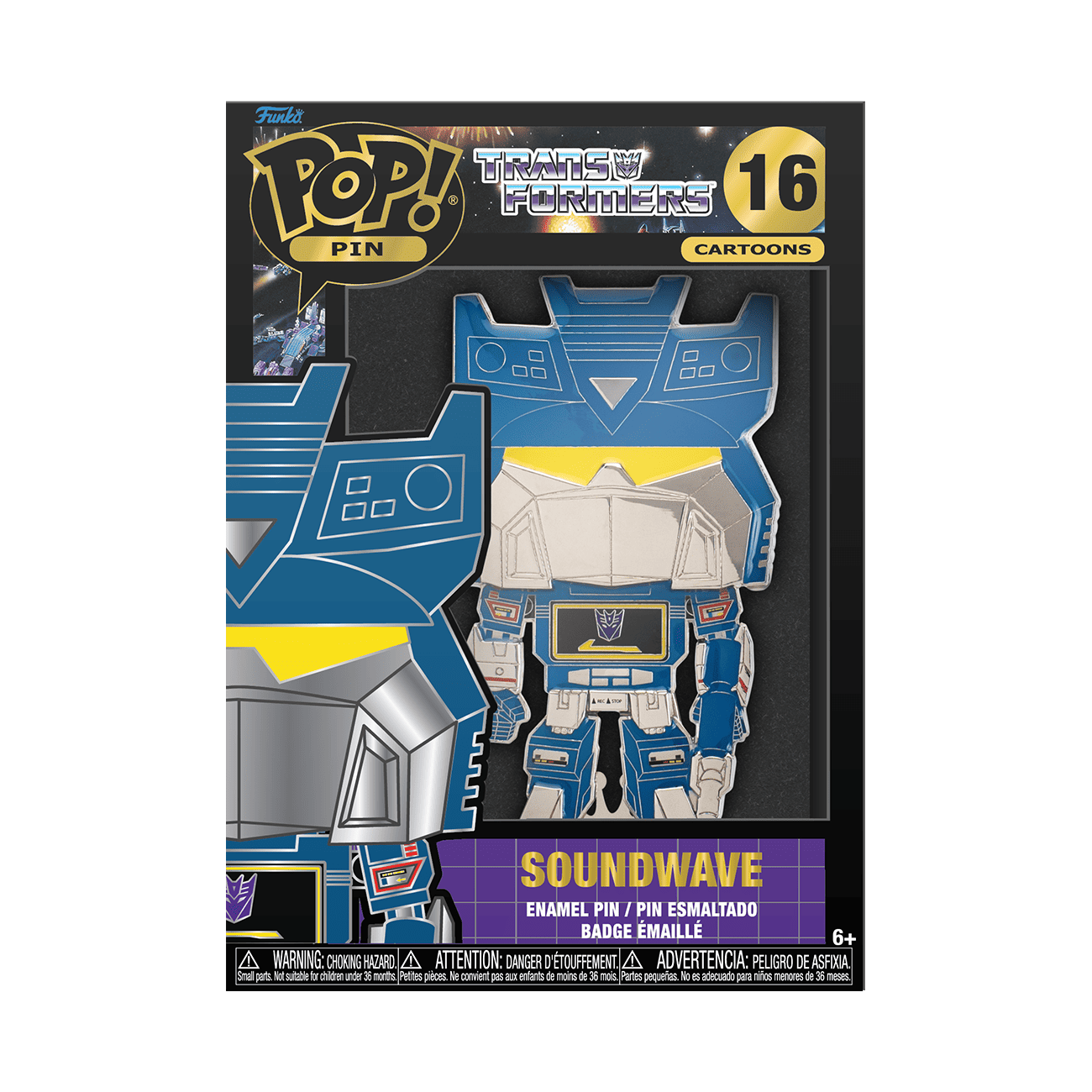 Transformers: Soundwave Funko Pop! Pin - Main Image