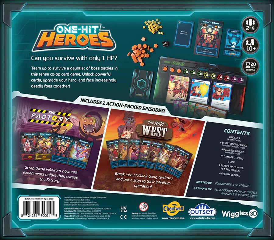 One-Hit Heroes Season 1 Board Game