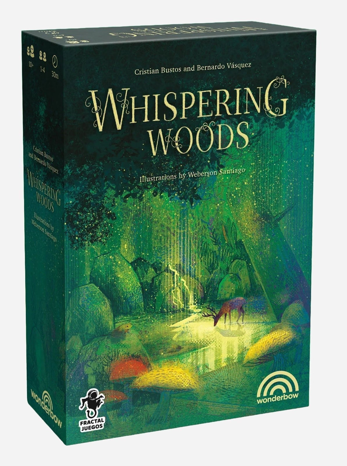 Whispering Woods board game retail box