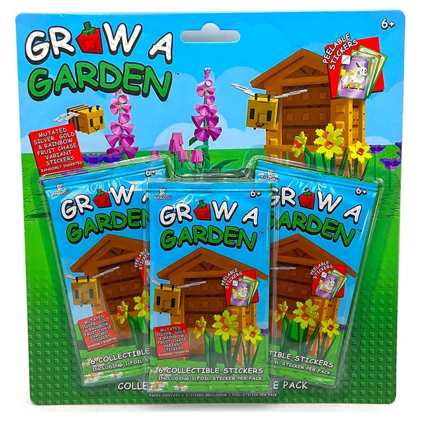 Grow a Garden Collectible Stickers 3-Pack Blister