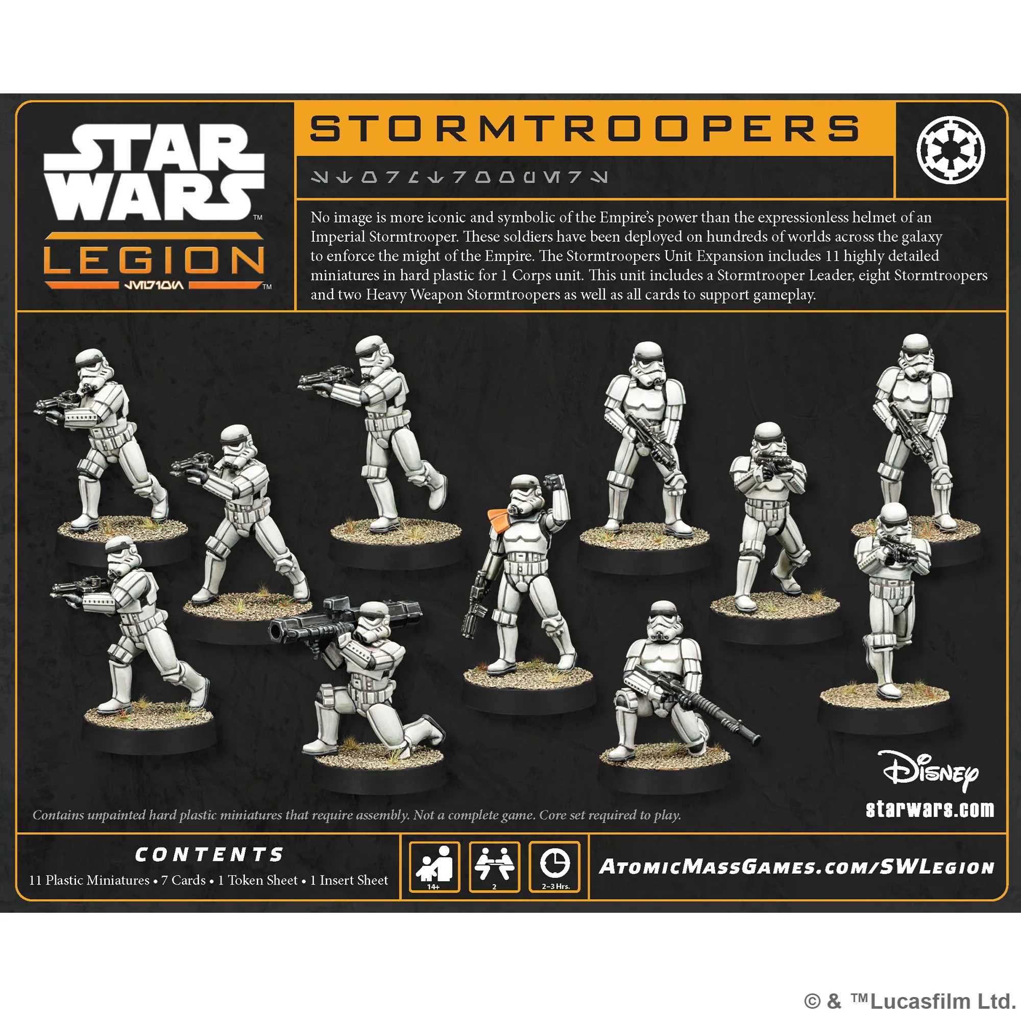 Star Wars Legion Stormtroopers contents
