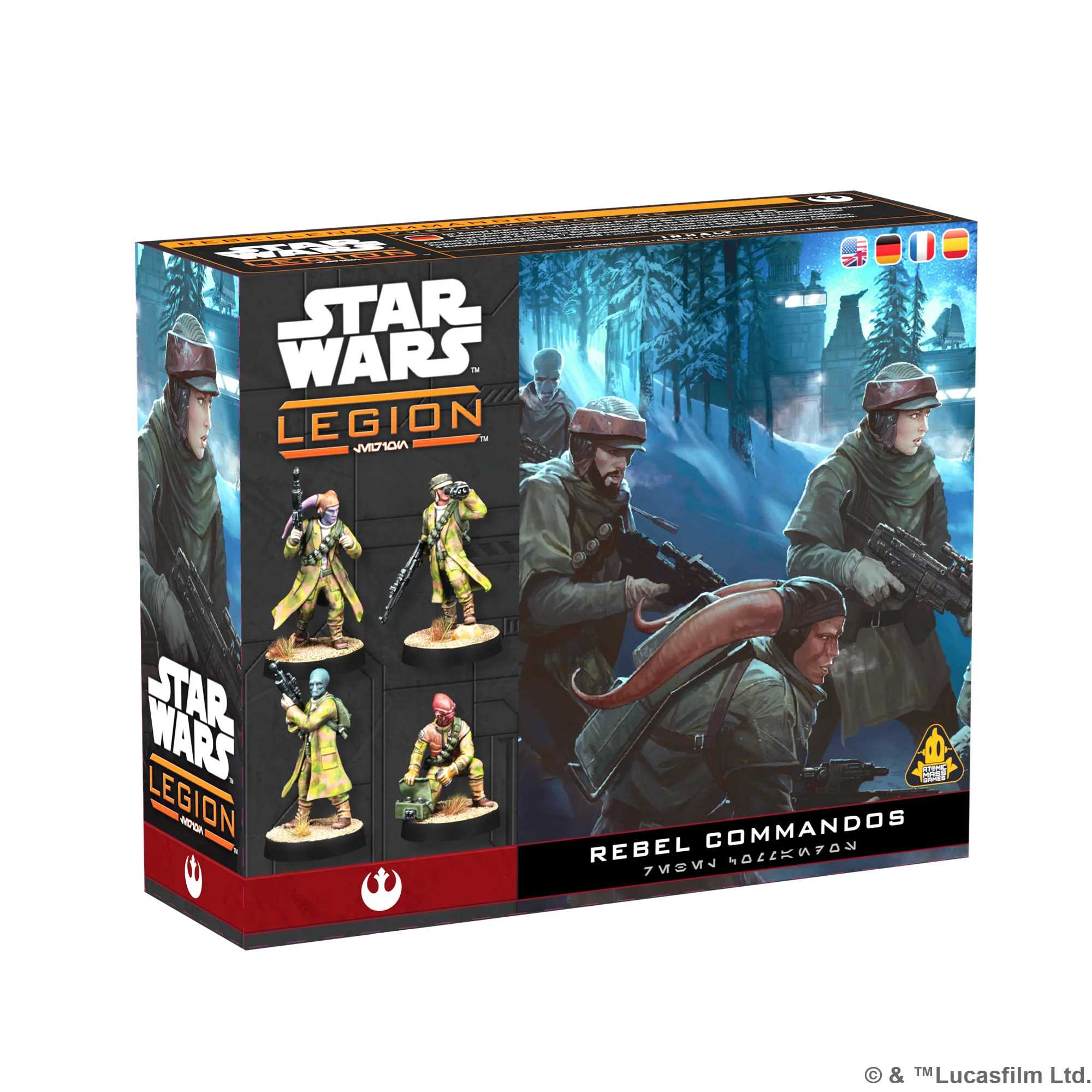 Star Wars Legion Rebel Commandos retail box
