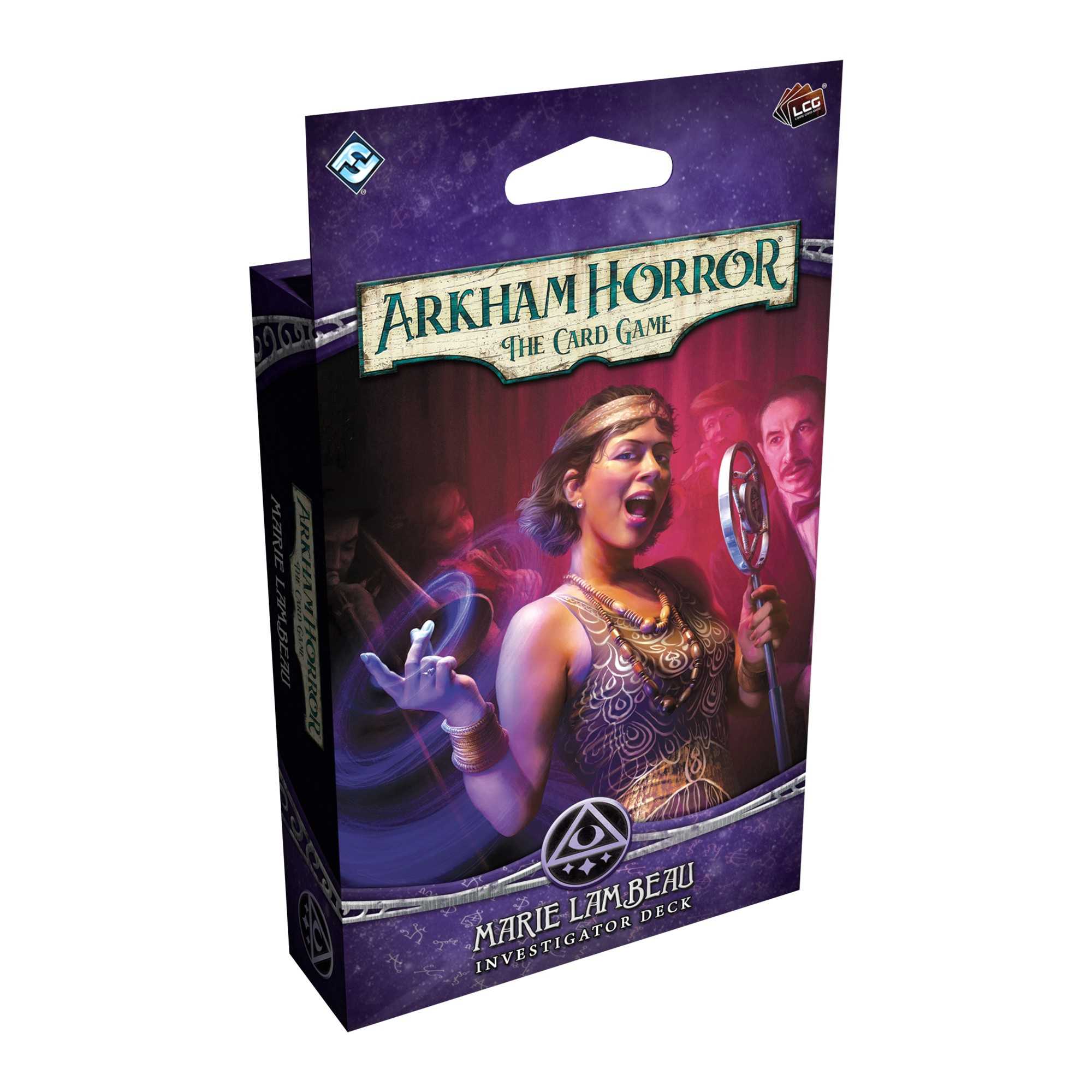 Arkham Horror The Card Game Marie Lambeau Investigator Deck retail packaging