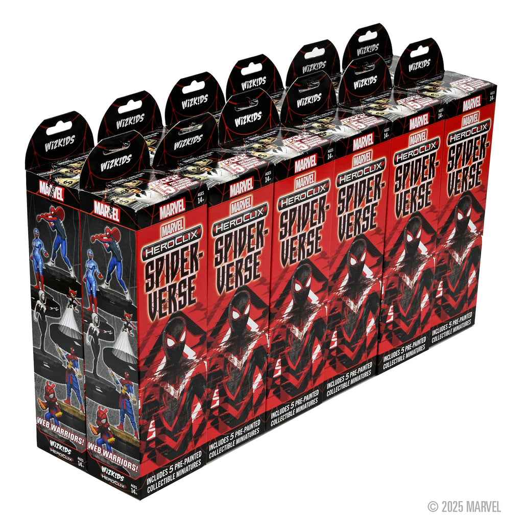 Marvel HeroClix Spider-Verse Booster Brick retail packaging