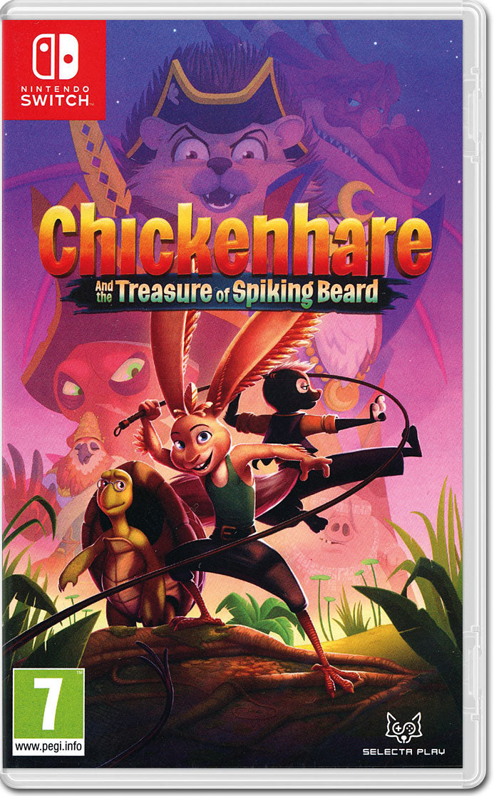 Chickenhare and the Treasure of Spiking-Beard Nintendo Switch retail game cover