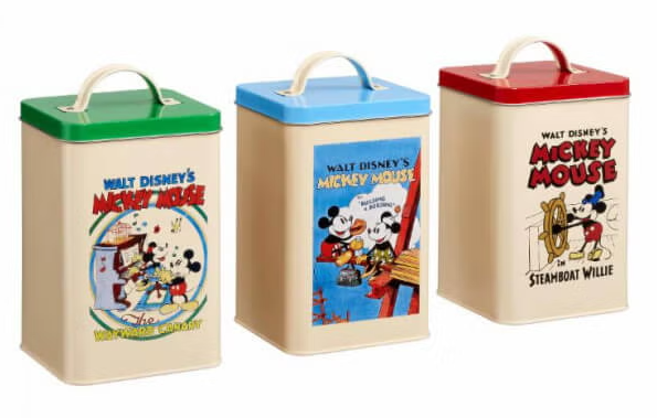 Funko Homeware Disney Mickey Mouse Retro Posters Kitchen Storage Set